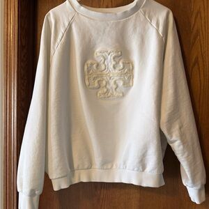Tory Burch xl sweatshirt.  Color is snow white.
